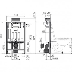 Структура за вграждане Alcaplast 85  