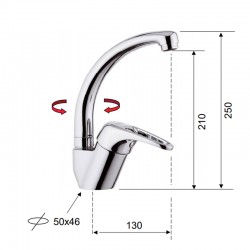 Смесител за кухня "ECO" ES5614TC