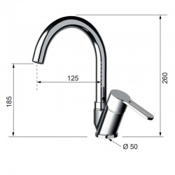 Стоящ смесител за кухня "SMART" SR614BC