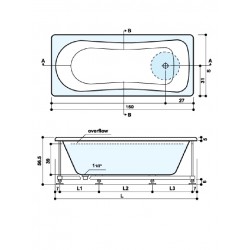 Хидромасажна вана Marina от акрил на Hydrosystems