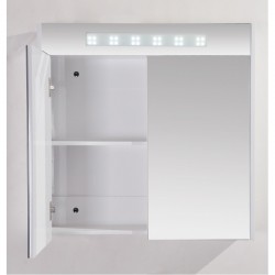 PVC шкаф за баня – огледален с LED светлина
