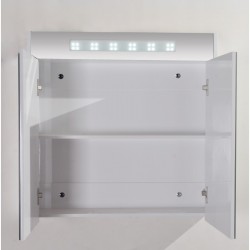 PVC шкаф за баня – огледален с LED светлина