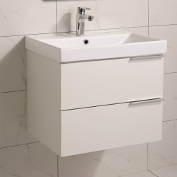 Водоустойчив бял PVC шкаф за баня Кларис