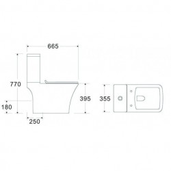 Моноблок от Интер Керамик 7837S RIMLESS