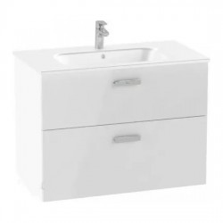 Долен шкаф за баня бял гланц VICTORIA PRO 2 80 