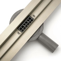 Линеен сифон за баня златен финиш Rea Neo Slim Mirror