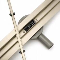 Линеен сифон златист финиш Rea Neo Slim Mirror 