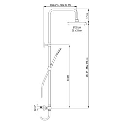 Душ система за баня NITE Satin Nickel Душ система за баня NITE Satin Nickel
