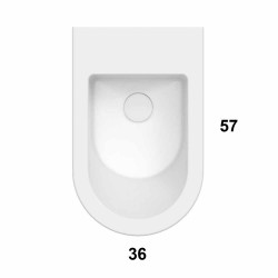 Окачено биде розово от Globo Ceramica
