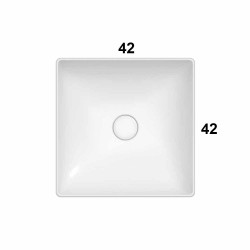 Умивалник върху плот зелен Globo Ceramica