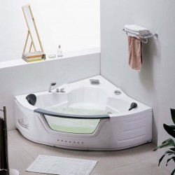 Бяла вана с LED осветление и хидромасаж ICSH 0806