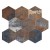 Гранитогрес декор хексагон City Plaster MOSAICO ESAGONI Multicolor Гранитогрес декор хексагон City Plaster MOSAICO ESAGONI Multicolor