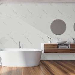 Стенен панел бял цвят Mika Wall Line WPC