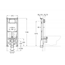 Структура за вграждане DUPLO ONE WC SMART Структура за вграждане DUPLO ONE WC SMART