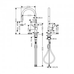Кухненски смесител U-форма TALIS M54 210 2jet Кухненски смесител U-форма TALIS M54 210 2jet
