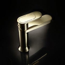 Стоящ смесител за мивка Chik Diamond Gold
