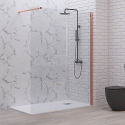 Модерен душ параван Walkin 1 Rose Gold 90/200 