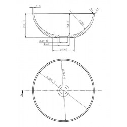 Мивка за баня Mawi Solid Stone 40 Мивка за баня Mawi Solid Stone 40