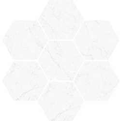 Плочки декорен гранитогрес Esagona Carrara  