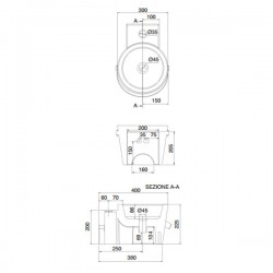 Умивалник за баня Bucket 8802 - форма на кофа за окачване Умивалник за баня Bucket 8802 - форма на кофа за окачване