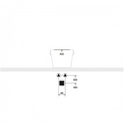 Умивалник за баня Bucket 8802 - форма на кофа за окачване Умивалник за баня Bucket 8802 - форма на кофа за окачване