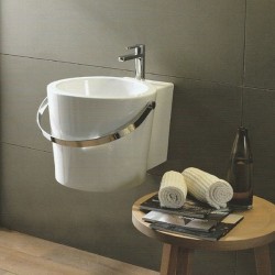 Умивалник за баня Bucket 8802 - форма на кофа за окачване Умивалник за баня Bucket 8802 - форма на кофа за окачване