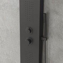Хидромасажна колона A7304B NERO - черен алуминий Хидромасажна колона A7304B NERO - черен алуминий