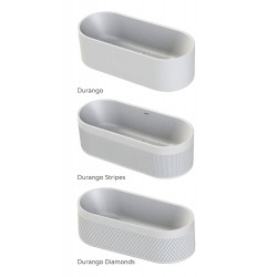 Свободностояща вана Durango Stripes в бял мат