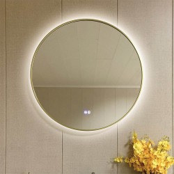 Огледало с LED осветление ICL - златисто изящество