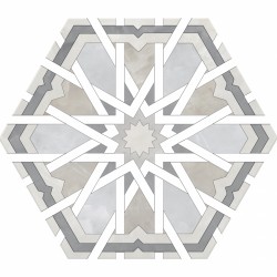 Шестоъгълни плочки за баня RADIANT GREY