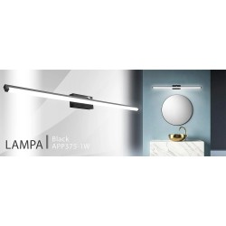 Черен лед аплик 20W APP375-1W Черен лед аплик 20W APP375-1W