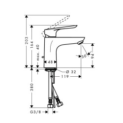 Смесител за баня стоящ – Logis E 71162000 (Hansgrohe) 