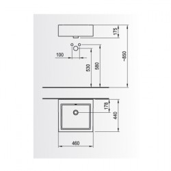 Мивка GEOMETRY M546