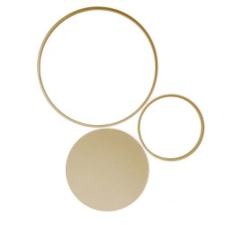 Златен LED плафон Pois от Ondaluce с мощност 42W