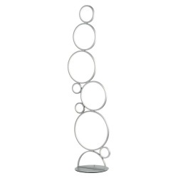 Подова LED лампа Ondaluce PT.POIS/SILVER – сребрист акцент за модерни интериори