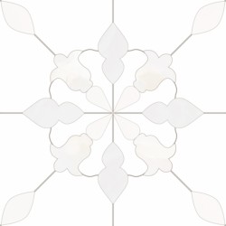 Баня плочки ARAMIS WHITE с флорален декор