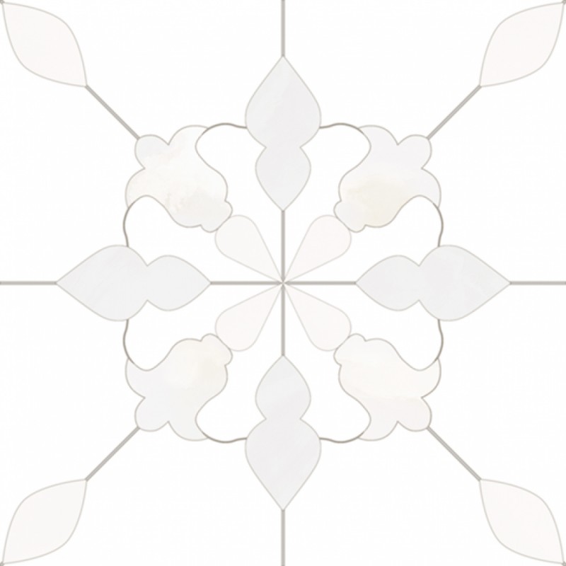 Баня плочки ARAMIS WHITE с флорален декор Баня плочки ARAMIS WHITE с флорален декор