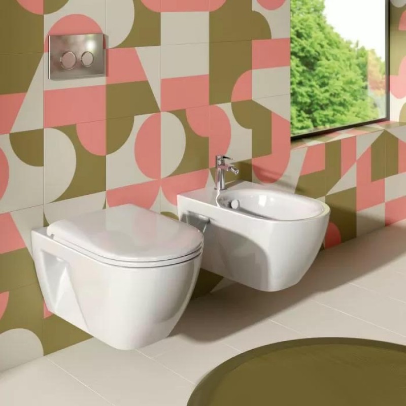 Eco Sfera New Flush - модерна окачена тоалетна с плавно затваряща се седалка Eco Sfera New Flush - модерна окачена тоалетна с плавно затваряща се седалка