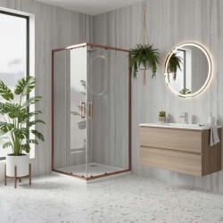 Душ кабина Rea Punto 80x80 с медно покритие