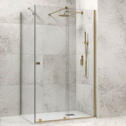 Елегантен златен душ параван Animus 400 Oro