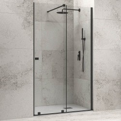 Черен мат душ параван 170х200 см, Animus 400 Nero