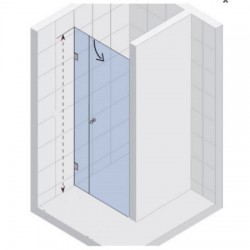 Душ параван цветен 6 мм ROOMY1 