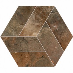Шестоъгълен гранитогрес Basalt Mud 