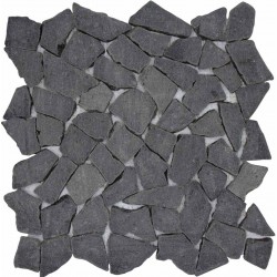 Черна мозаечна плочка от камък PIEDRA NOA NEGRA 