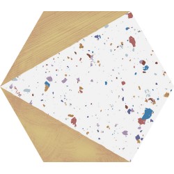 Медено цвят плочки шестоъгълни STRACCIATELLA HONEY NATURAL 