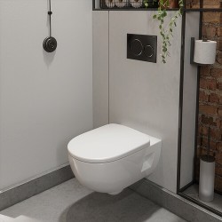 Окачена тоалетна без ръб Nova Pro Premium Rimfree